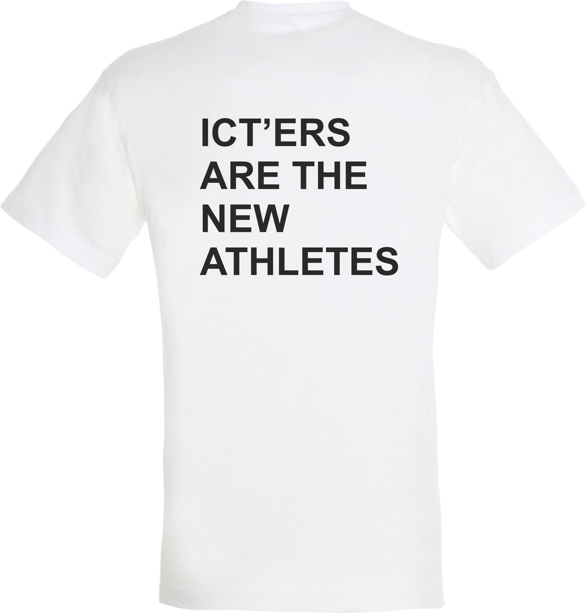 T-shirt ICTERS ARE THE NEW ATHLETES| T-shirt heren grappig | grappige cadeaus voor mannen | Wit | maat 3XL